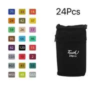 Premium Dual-Tip Marker Pen Set (12/24/36/48/60/80/120/168 Colors) - Versatile Brush Pens Suitable For Painting, Sketching, Cardboard Comic Design - Unleash Your Artistic Talent - Multicolor - View 6