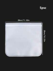 4个/5个/16个/20个EVA食品保鲜袋，冰箱食品储存袋，水果蔬菜密封袋，可重复使用