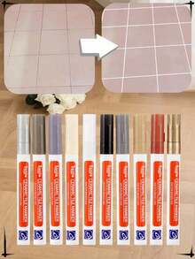 1/2 Tube Tile Grout Pen, Suitable For Coloring And Repairing Gaps In Kitchen/Bathroom Wall And Floor Tiles, Waterproof And Mildew Resistant An Essential Home Improvement Tool. - Multicolor - View 8