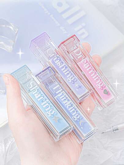 1 pièce Autocollant index de brillant à lèvres, autocollant de fard à joues dégradé avec notes mémo, amovible et adhésif