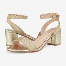 Women's Heeled Sandals, Fashionable Design, Suitable For Party And Commuting - Rose Gold - View 8