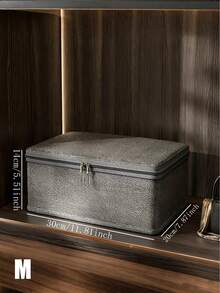 Large Capacity Soft Fabric Storage Box - Foldable Clothes Organizer Bin For Closet, Home | Valentine's Day Gift (For Her/Him), Romantic Home Decor | Bedroom, Dorm, Office, Under Bed, Seasonal Clothing Storage | Summer, Holiday, Travel Essential