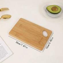 1pc Square Bamboo Cutting Board: Multipurpose Kitchen Cutting Board - Can Be Used As Bread Board, Fruit Board, Vegetable Chopping Board And Prep Board | Durable, Non-Knife Damaging, Easy To Clean | Essential Multifunctional Kitchen Tool For Daily Cooking And Serving