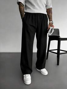 GRDR Men's Casual Pants, Summer - Black - View 3