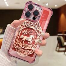 None For  glxy A55 54 35 34 32 25 24 S25 24 23 22 21 20 ULTRA PLUS Fully wrapped anti-drop design, high transparency without obscuring the original phone color, electroplated frame exudes a premium feel - DDSJFSK-Morado oscuro-93NUnone - Ver 3