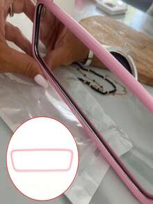 Funda protectora de silicona multicolor para el espejo interior del coche, ajuste flexible y elástico, decoración femenina para el coche, anti-golpes, accesorios de modificación universal, ¡conviértelo en una línea hermosa en tu coche! - A - Ver 7