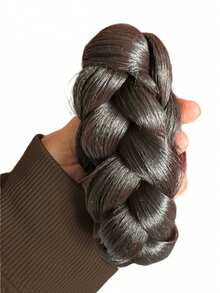 4-Inch Synthetic Hair Bun, Claw Clip Hair Bun, Synthetic Hair Bun Extension, Women Daily Wear Hair Bun Hairpiece - Multicolor - View 3