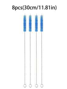 8 件/12 件装彩色吸管清洁刷（20 厘米/7.87 英寸/30 厘米/11.81 英寸），适用于 40/30/20 盎司杯子，10 毫米直径管刷，用于清洁水瓶和吸管，适合户外和露营使用。 - 彩色 - 查看 16