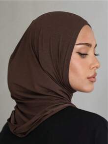 1件装女士纯色拉法帽面罩，带牙齿装饰，多功能颈套，弹性运动头带，透气舒适，适合日常生活、运动、瑜伽、健身和时尚穿搭。