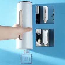 1pc Cup Dispenser, Water Cooler Cup Holder Wall Mount, Pull Type Disposable Cup Dispenser For Bathroom Home Office(28*10*9.4cm) - Multicolor - View 8