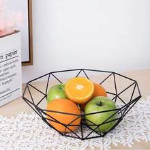 Ruffled Iron Fruit Basket, Elegant European Style Fruit Plate, High-Quality Living Room Coffee Table Household Snack Tray - Multicolor - View 4