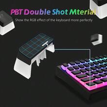 Womier Pudding Keycaps 60 65 75 100 Percent - PBT Shine Through Keycaps,165 Keys Key Cap Set, OEM Profile Custom For Cherry Gateron MX Switches Mechanical Keyboard, Black Purple - Black - View 5