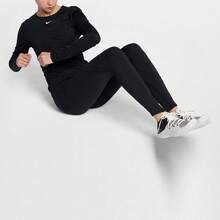 Nike Pro Mesh 运动紧身瑜伽健身上衣 - 黑色 - 查看 8