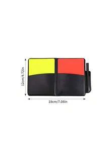 一套专业足球裁判装备 - 红黄牌、哨子、边线旗、足球训练及比赛用具 - 彩色 - 查看 4