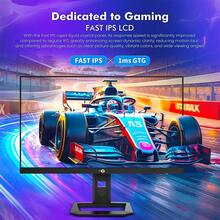 Titan Army 27-Inch Gaming Monitor, 2K, Fast IPS Display, 240 Hz, 1 Ms Response Time, HDR, Rotatable And Height-Adjustable Stand, Gaming Screen - 查看 2