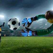 POOST Soccer Goalkeeper Gloves - Blue - View 7