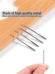 30支通用缝纫机针，带穿线器，兼容Janome、Brother、Simplicity、Varmax等品牌，尺寸包括HAX1 65/9、75/11、90/14、100/16、110/18 - 銀色 - 查看 6