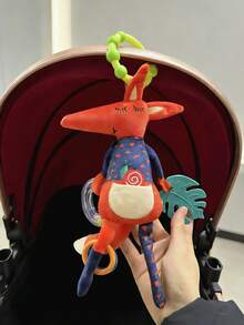 1pc Soft Plush Animal Stroller Hanging Doll, Movable Portable Hanging Doll, Colorful Plush Doll For Newborn Baby, Suitable As Gift - Multicolor - View 13