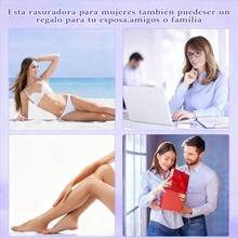 TendenciaDepiladora Electrica Para Mujer Bikini Doble Cabeza 4in1Calidad premium - Lila - Ver 10
