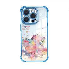 Colorful fireworks For  17 17AIR 16 16E 15 14 13 12 11 Pro Max 16 15 14 Plus Fully wrapped anti-drop design, high transparency without obscuring the original phone color, electroplated frame exudes a premium feel - DDSJFSK-Black-63NUFuegos artificiales coloridos - Ver 5