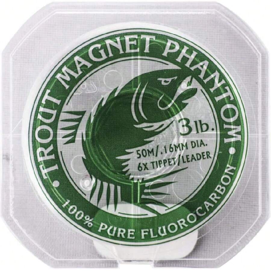 Phantom 100% fluorocarbono línea líder de Pesca, 50 m (2 Libras, 3 Libras, 4 Libras),37423069 - Morado - Ver 1