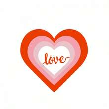 Valentines Day Decorations Set Of 4, Wooden 2D Heart Sign, Tiered Tray Decor For Home Holiday Party - Burgundy - View 6