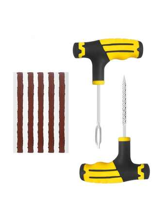 Car Tire Repair Tool Tire Repair Kit Rivet Tool Set Puncture Plug Practical Hand Tools For Bike Car Truck Motorbike
