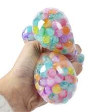 1/3/5pcs Stress Balls Fidget Toys, Squish Anti Stress Ball Sensory Squeeze Ball Toys Squish Ball, Easter Basket Fillers For Kids, Stress Relief Toys Easter Gifts, Colorful Sensory Ball - Multicolor - View 5