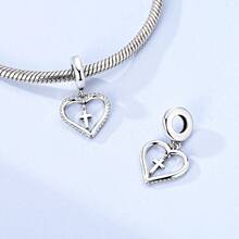 1pc Silver Color Animal Mythic Symbolic Detailed Design Charm For 3mm Bracelet Necklace Great Addition Diy Bead Pendant Super Value Ideal For Daily Bracelet Gift Festiva Collection Jewelry - Silver - View 9