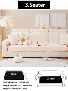 1 tấm bọc ghế sofa co giãn, chống trượt, phủ toàn bộ bề mặt, chất liệu vải chenille, phù hợp mọi mùa, dày dặn, có thể giặt máy, chống bụi, thân thiện với thú cưng, trang trí nhà cửa, có thể điều chỉnh kích thước cho ghế sofa góc, phòng ngủ, văn phòng, phòng khách, ghế sofa 1/2/3/4 chỗ ngồi. - trắng - Xem 20
