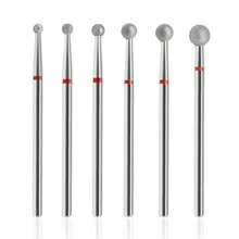 6Pcs Cuticle Clean Nail Bits 3/32'' Ball Head Nail Drill Bits Professional Safety Cuticle Drill Bits For Electric Nail File Gel Polishing Manicure Pedicure Tools - Silver - View 7