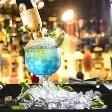 FIAN Tapete Barra Alfombrillas Antideslizantes Resistentes al Calor Alfombrilla de GoteoAlfombrillas de Bar de Goma barras de bares y restaurantes Estera de Secado Encimera de Café - A - Ver 6