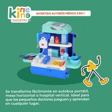 TendenciaMaletin Bus Hospital Juguete 29 Piezas Azul AceroCalidad premium - Azul acero - Ver 7