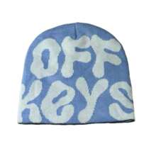 1pc Off Keys Jacquard Knit Beanie, Unique Streetwear Skull Cap, Unisex, Suitable For Casual Daily, Outdoor Sports, And Holiday Gifts - Off Keys - View 4