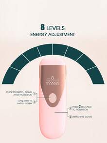 Bodey 1pc IPL Laser Hair Removal Device, 8 Brightness Levels, 999,990 Flashes, Suitable For Bikini Line, Underarms, Back, Legs And Other Body Parts, Permanent Home Laser Hair Remover, Painless Hair Removal Machine - Multicolor - View 7