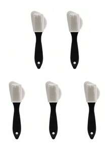 1支S型麂皮清洁刷，塑料鞋刷，三面刷，适用于麂皮、磨砂皮、雪地靴，铜丝鞋刷，衣物刷 - 彩色 - 查看 11