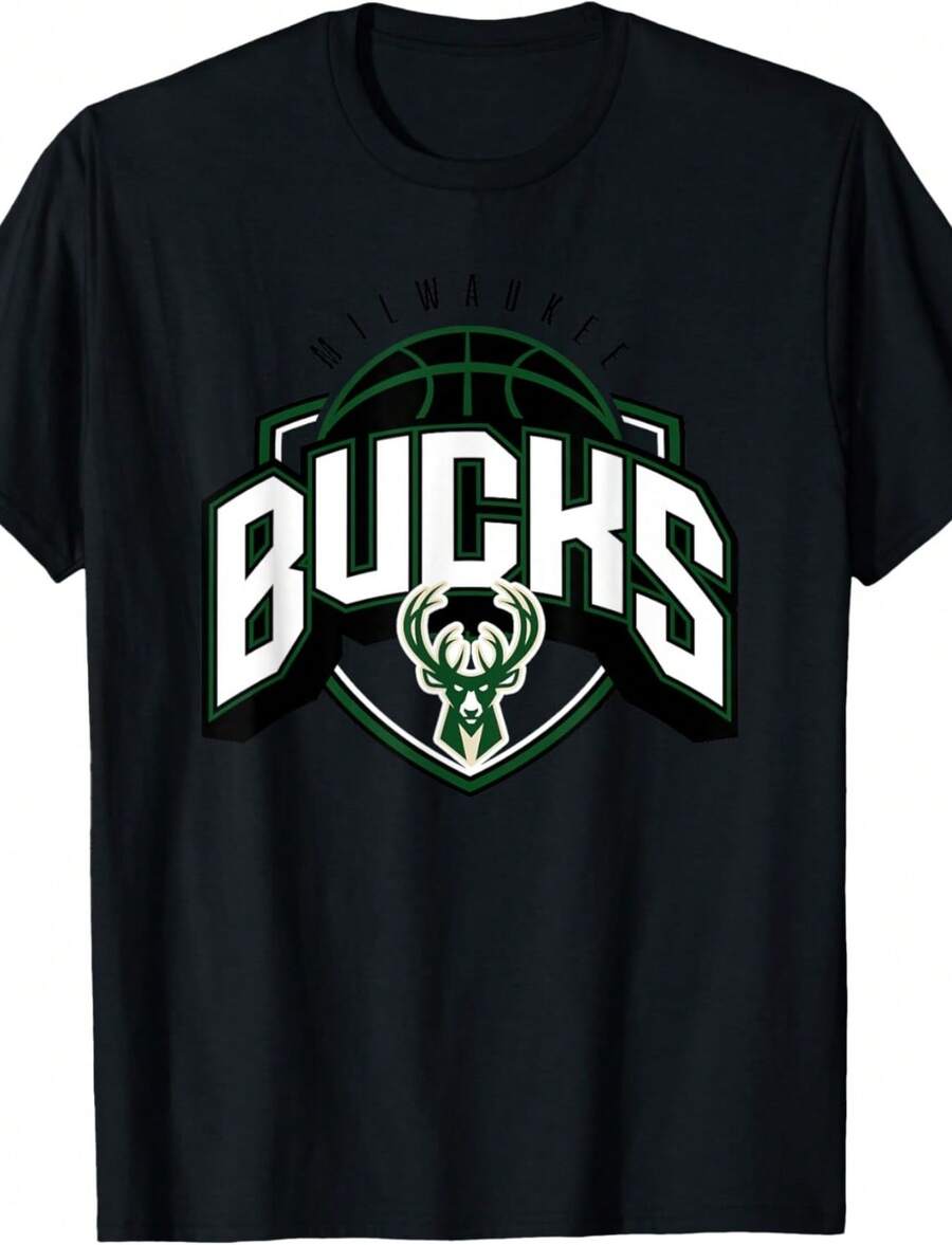 Official Milwaukee Bucks Hang Time T-Shirt - màu đen - Xem 1