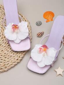 2个可拆卸DIY鞋饰，鸢尾花造型装饰鞋夹，杏色、咖啡色、浅蓝色、粉色可选，时尚优雅，适用于高跟鞋、凉鞋、平底鞋、婚鞋、派对鞋、沙滩鞋、休闲鞋等。