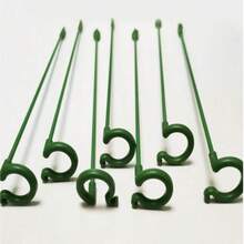 17cm, 27cm, 48cm, 58cm Varas de Suporte de Plantas Reutilizáveis, Adequadas para Suportes de Orquídeas de Jardinagem Verde, Estabilizadores de Orquídeas e Flores, Postes de Jardinagem Verde, Treliças para Escalada de Videiras, Hastes de Plantas de Plástico Verde - Verde Escuro - Visão 12
