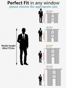 1pc Digital Printing Blackout Curtain, Bohemian Style For Bedroom And Living Room - White - View 5