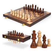 TendenciaJuego De Tablero De Ajedrez Plegable De Madera 29cm X 29cmCalidad premium - 1 - Ver 2