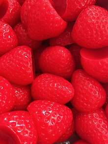 2个果冻猫软毛绒玩具，弹力柔软不粘手，舒缓压力，Taba Squish Oil-Shine大草莓软毛绒玩具，硅胶质感，高品质手工制作，舒缓压力食物玩具，新款透明粉色草莓奶油浇头DIY - 彩色 - 查看 7