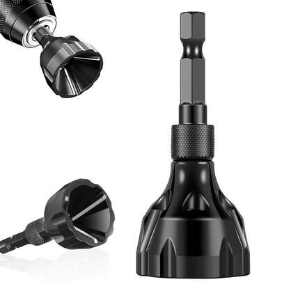 1pc Heavy-Duty Hex Deburring Chamfer Tool With Precision Hex Shank - For Screw Repair, Bolt Trimming, Countersinking - Compatible With Hex Screws, Bolts, Nuts - Ideal For & DIY Projects, Deburr Tool, Suitable For Manual And Electric Drill