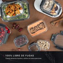 Set recipientes herméticos plástico almacenar alimentos organizador cocina despensa sin BPA 18 piezas práctico económico - 18 Piezas - Ver 4