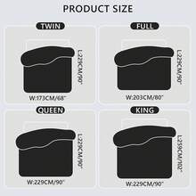 1PC Thick Soft Warm Winter Quilt, Lamb And Milk Fleece Double Fabric Comforter, Insulation Breathable Double Sided Blanket For Winter, All Size Twin/Full/Queen/King Size - 黑色 - 查看 3