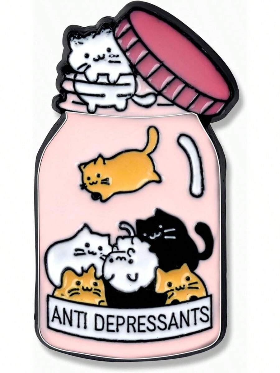 Cute Enamel Pins Funny Cat Dog Brooch Pins For Women Men Animal Decorative Badge Jacket Hats Backpacks Bag Nurse Gift - GG - 查看 1