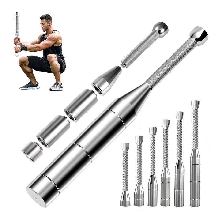 Adjustable Macebell Clubbell, 6-In-1 Premium Steel India N Club, Strength Training Equipment For Full Body, Muscles, Shoulder, Grips & Forearms Workouts(6.5/9//10/11/13/15/17.5) - 17,5 lbs - Xem 1