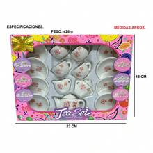 TendenciaSet Juego De Te Porcelana Niñas 17 Pzs BlancoCalidad premium - Blanco - Ver 4