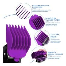 Tendencia10 Pzs Kit De Guías De Peines Del Color, Peines DeslizantesCalidad premium - Multicolor - Ver 6