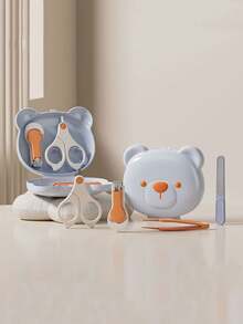 Nail Care Set - Cartoon Design, Portable - Round Blade Design - Prevent Accidental Injury - Nail Clipper With Debris Collection Function - PP + Stainless Steel Material - Multicolor - View 2